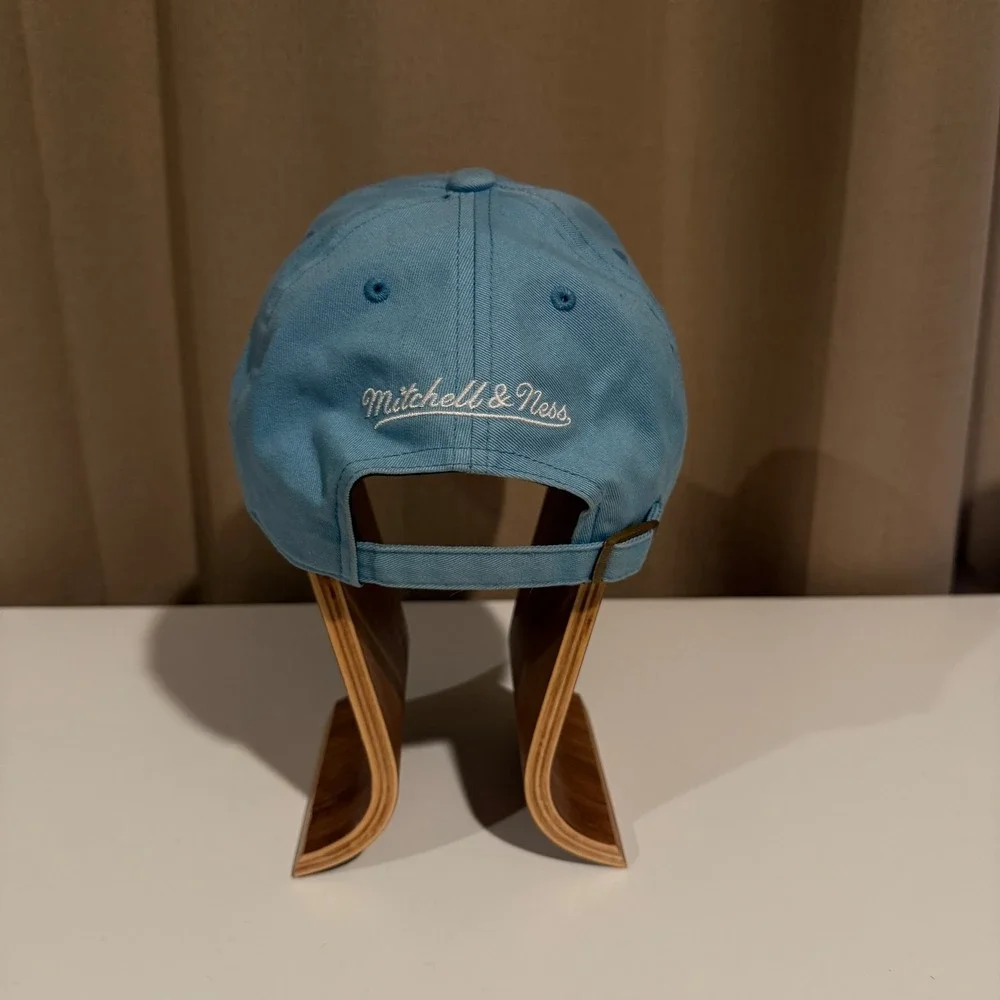 Mitchell Ness Los Angeles Script‎ Baseball Cap Light Blue Snapback NBA